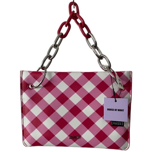 House of Want Vegan Leather Clutch Handbag - Picture 5 of 5